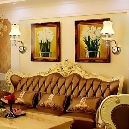 Designer Touch Decorative Modern Contemporary Electroplated Feature for Crystal Mini Style Eye Protection Ambient Light Wall Lights