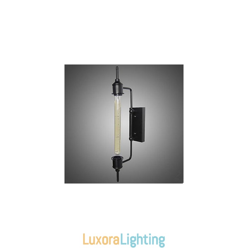 Designer Touch Decorative Vintage Industrial Wind Iron Clothing Shop Bar Coffee Shop Edison Flute Wall Lamp