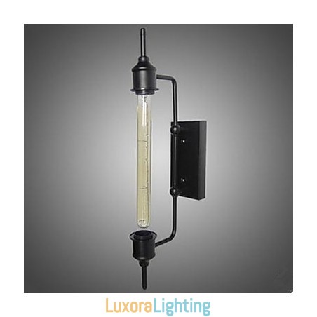 Designer Touch Decorative Vintage Industrial Wind Iron Clothing Shop Bar Coffee Shop Edison Flute Wall Lamp