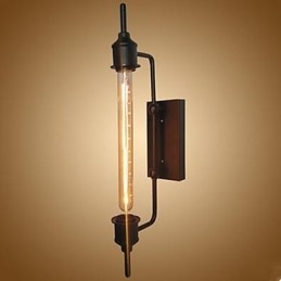 Designer Touch Decorative Vintage Industrial Wind Iron Clothing Shop Bar Coffee Shop Edison Flute Wall Lamp