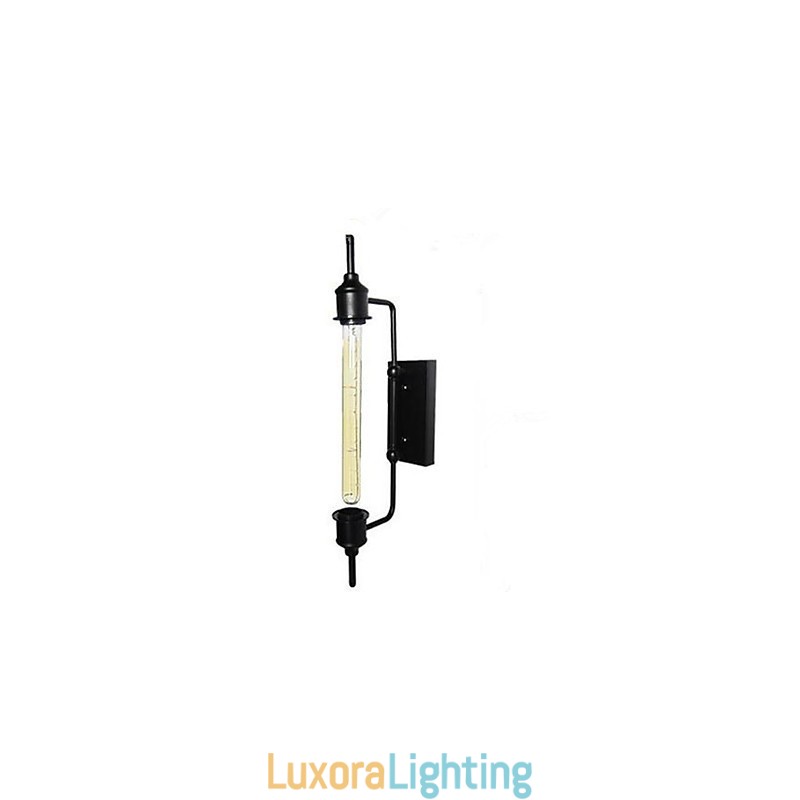 Designer Touch Decorative Vintage Industrial Wind Iron Clothing Shop Bar Coffee Shop Edison Flute Wall Lamp