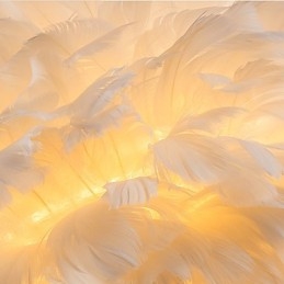 Designer Touch Decorative Feather Wall Lights Modern Contemporary Bedroom Hotel Wall Sconces E14