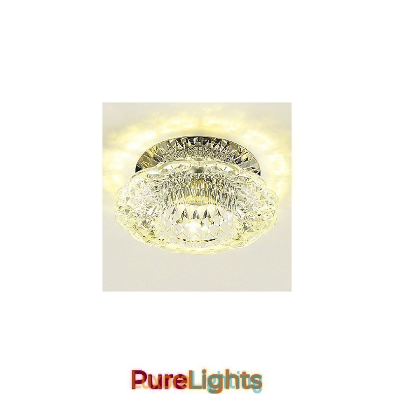 Designer Touch Decorative Modern Contemporary Crystal Mini Style Flush Mount