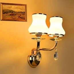 Designer Touch Decorative Modern Contemporary Electroplated Feature for Crystal Mini Style Eye Protection Wall Lights