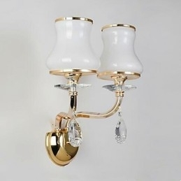 Designer Touch Decorative Modern Contemporary Electroplated Feature for Crystal Mini Style Eye Protection Wall Lights
