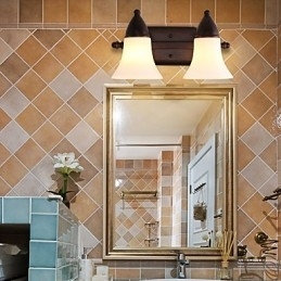 Designer Touch Decorative Rustic Lodge Black Oxide Finish Feature for Eye Protection Ambient Light Wall Sconces Wall Light