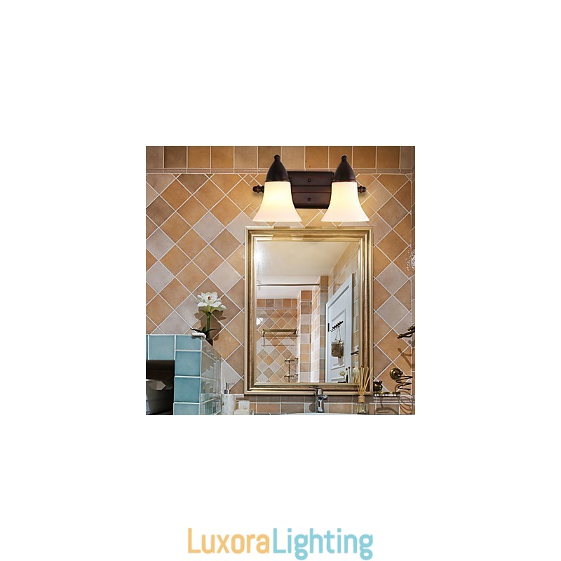 Designer Touch Decorative Rustic Lodge Black Oxide Finish Feature for Eye Protection Ambient Light Wall Sconces Wall Light