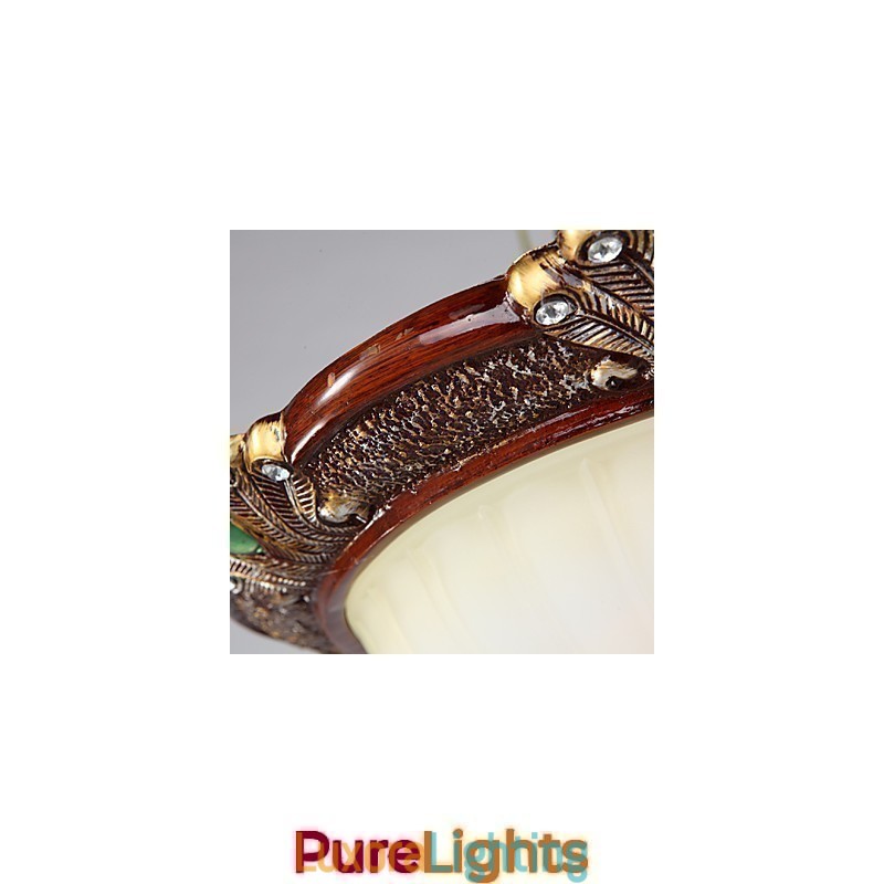 Designer Touch Decorative 37*19CM Europe Type Resin Glass Dome Light Sweet To Absorb Dome Light Lamp