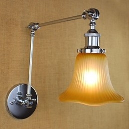 Designer Touch Decorative Country Retro Electroplated Feature for Swing Arm Eye Protection Ambient Light Swing Arm