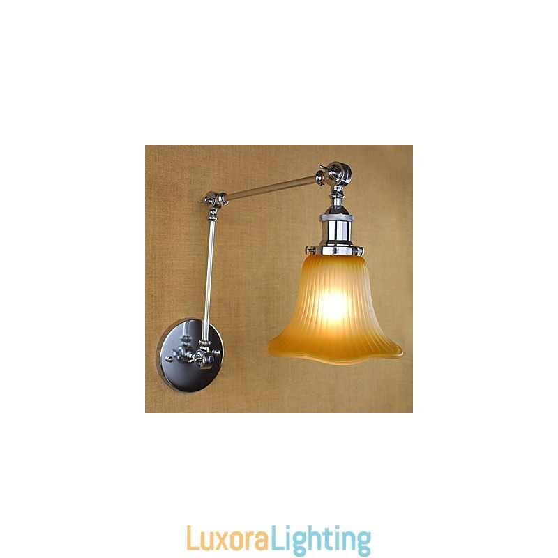 Designer Touch Decorative Country Retro Electroplated Feature for Swing Arm Eye Protection Ambient Light Swing Arm