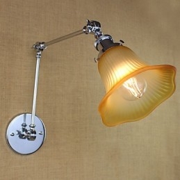 Designer Touch Decorative Country Retro Electroplated Feature for Swing Arm Eye Protection Ambient Light Swing Arm