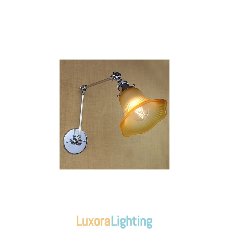 Designer Touch Decorative Country Retro Electroplated Feature for Swing Arm Eye Protection Ambient Light Swing Arm