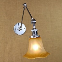 Designer Touch Decorative Country Retro Electroplated Feature for Swing Arm Eye Protection Ambient Light Swing Arm