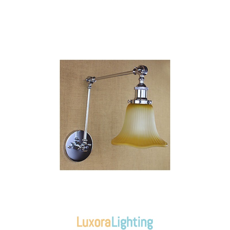 Designer Touch Decorative Country Retro Electroplated Feature for Swing Arm Eye Protection Ambient Light Swing Arm