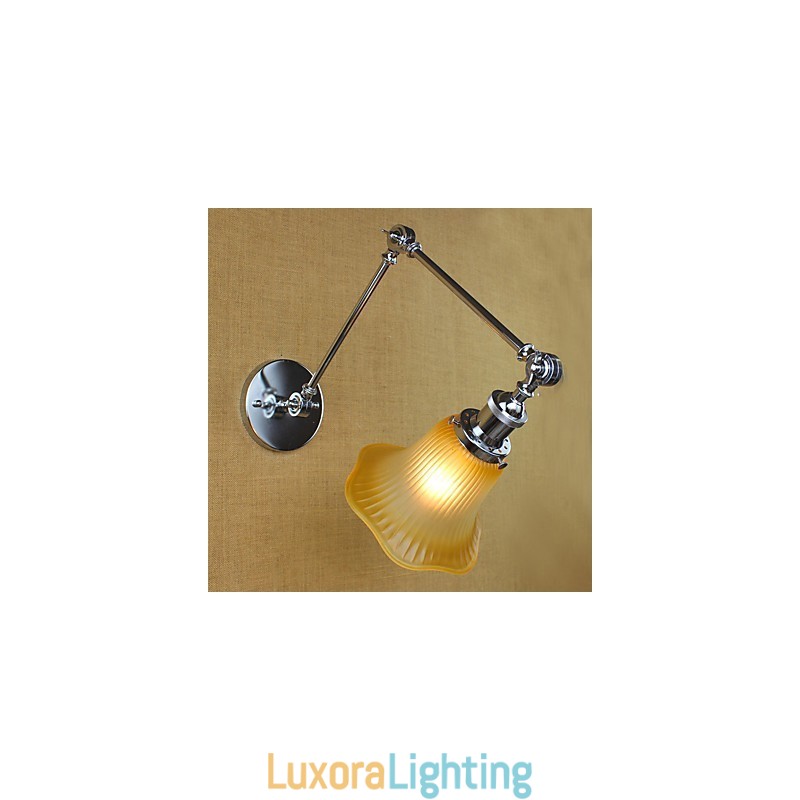 Designer Touch Decorative Country Retro Electroplated Feature for Swing Arm Eye Protection Ambient Light Swing Arm