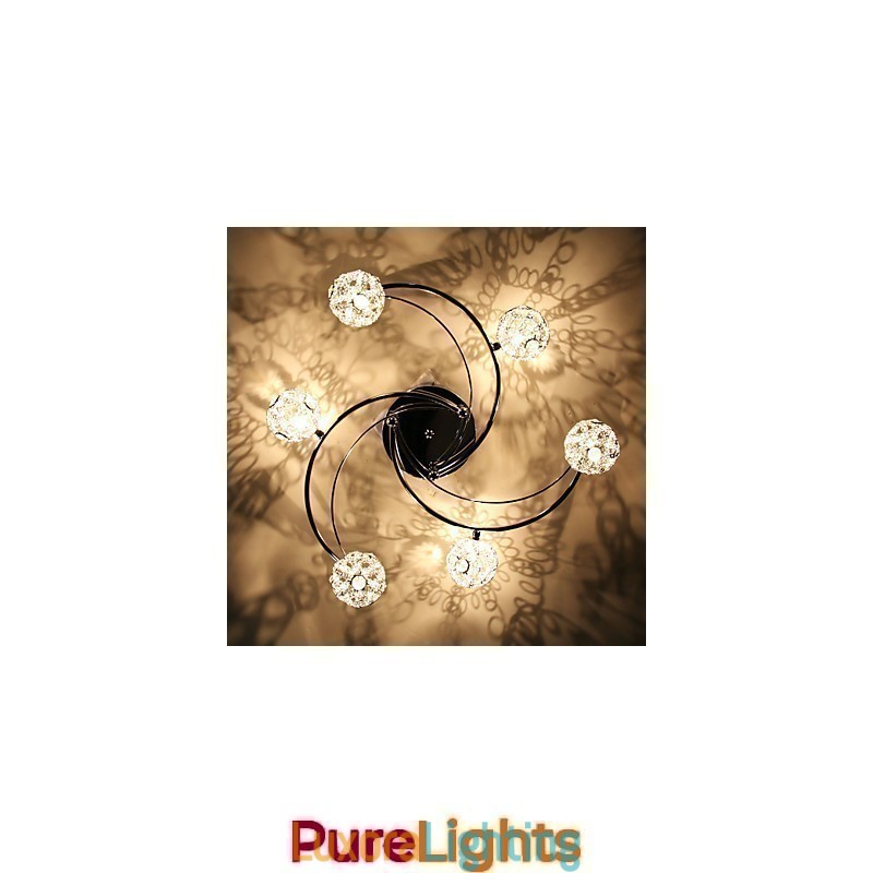 Designer Touch Decorative Modern Contemporary Electroplated Flush Mount