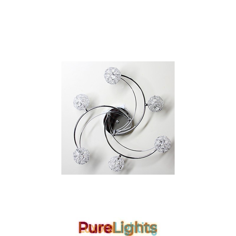 Designer Touch Decorative Modern Contemporary Electroplated Flush Mount