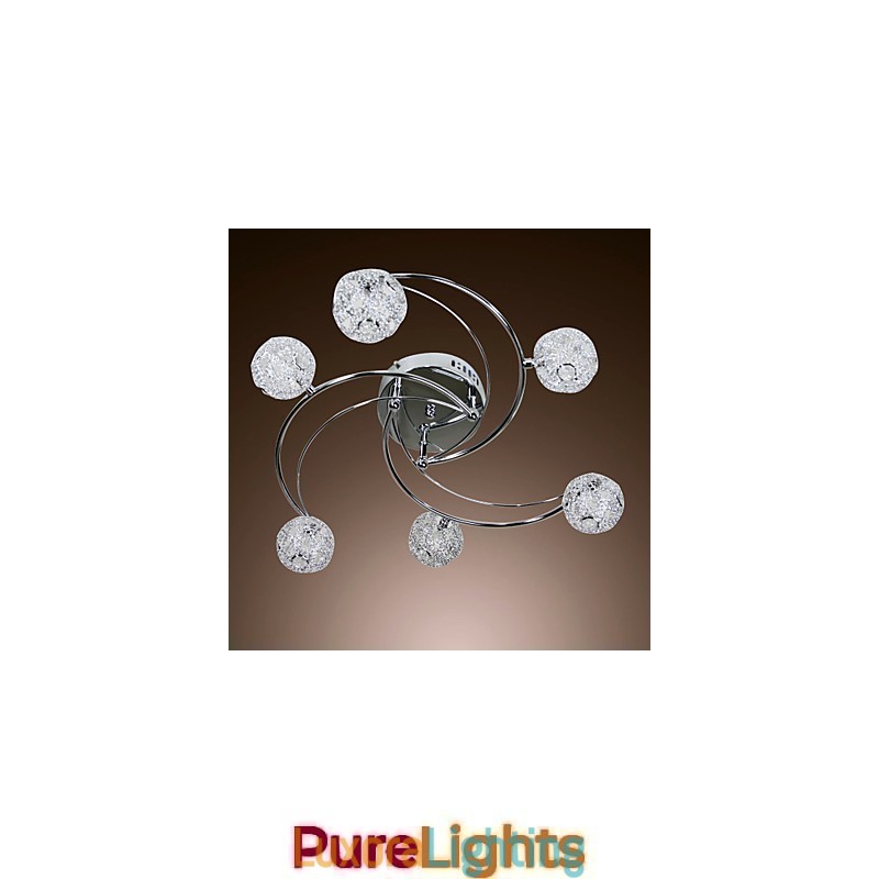 Designer Touch Decorative Modern Contemporary Electroplated Flush Mount