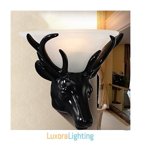 Designer Touch Decorative Contemporary And Contracted Deer Head Wall Lamp Fashion Creative Living Room Bedroom Wall Lamp