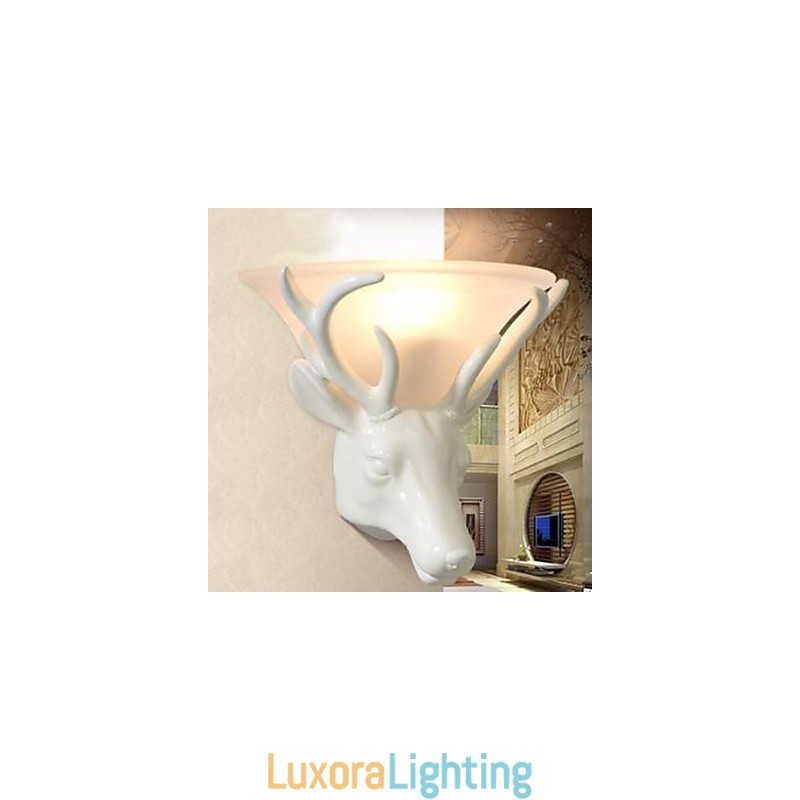 Designer Touch Decorative Contemporary And Contracted Deer Head Wall Lamp Fashion Creative Living Room Bedroom Wall Lamp