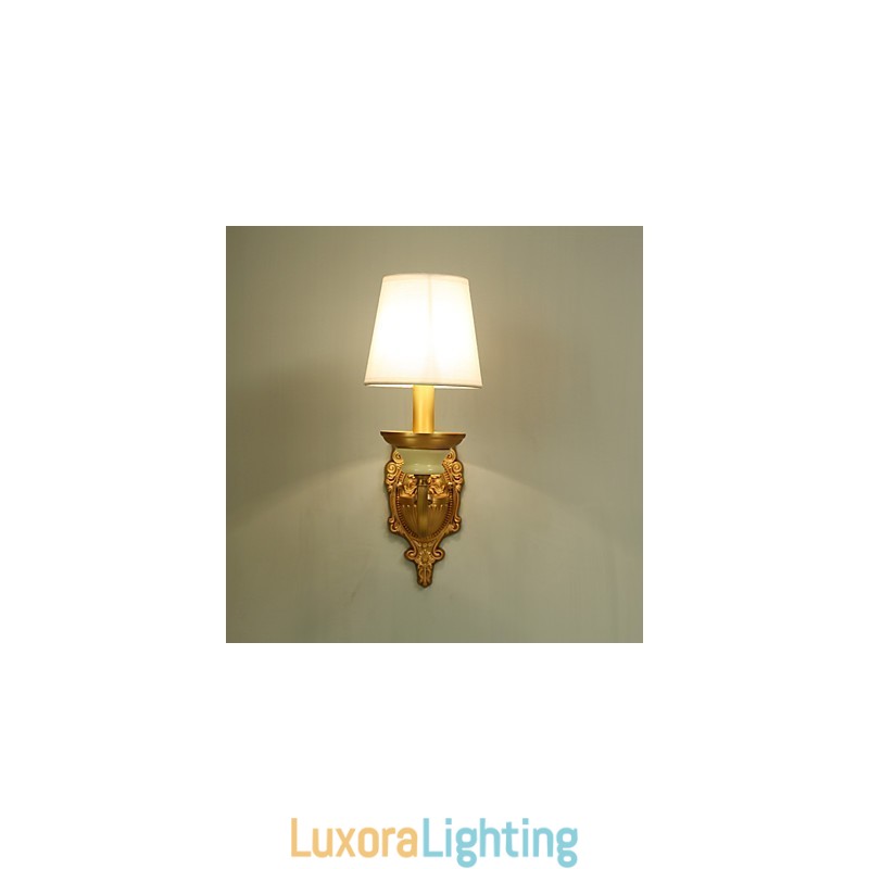 Designer Touch Decorative Simple Country Traditional Classic Brass Feature for Mini Style Uplight Wall Sconces Wall Light