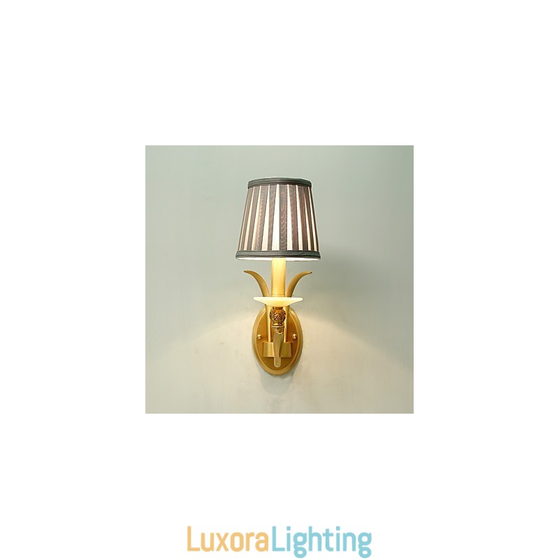 Designer Touch Decorative Simple Country Traditional Classic Brass Feature for Mini Style Uplight Wall Sconces Wall Light