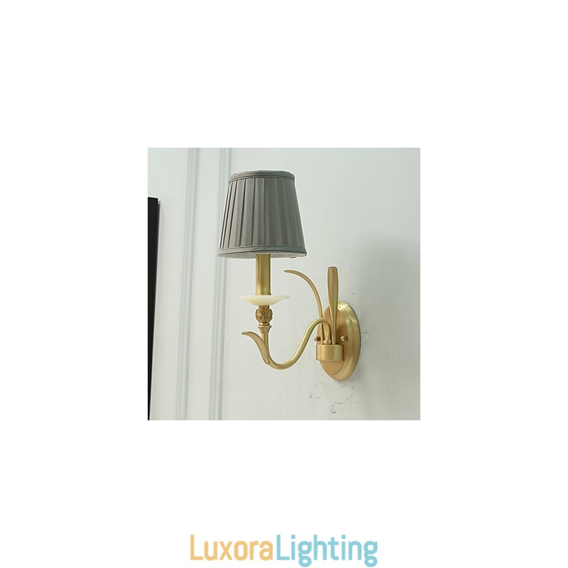 Designer Touch Decorative Simple Country Traditional Classic Brass Feature for Mini Style Uplight Wall Sconces Wall Light