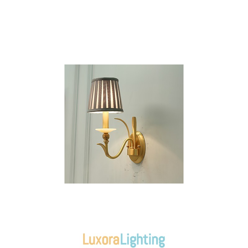 Designer Touch Decorative Simple Country Traditional Classic Brass Feature for Mini Style Uplight Wall Sconces Wall Light