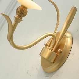Designer Touch Decorative Simple Country Traditional Classic Brass Feature for Mini Style Uplight Wall Sconces Wall Light