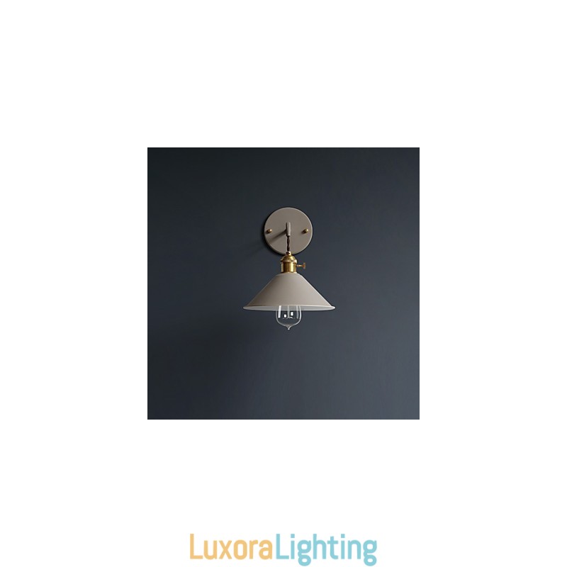 Designer Touch Decorative Mini sized Simple Industrial Head Light Bulbs Wall Lamp Vintage Retro Village Metal Wall Sconce Light Fixture Aisle Wall Lamp