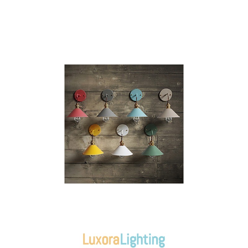 Designer Touch Decorative Mini sized Simple Industrial Head Light Bulbs Wall Lamp Vintage Retro Village Metal Wall Sconce Light Fixture Aisle Wall Lamp