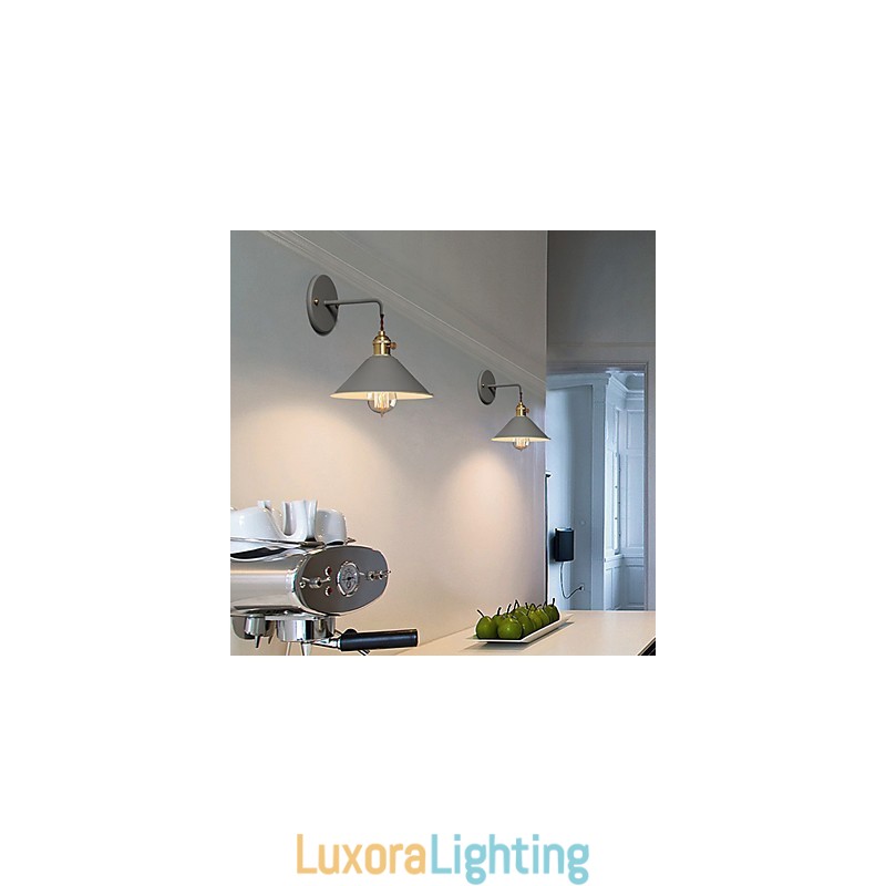 Designer Touch Decorative Mini sized Simple Industrial Head Light Bulbs Wall Lamp Vintage Retro Village Metal Wall Sconce Light Fixture Aisle Wall Lamp