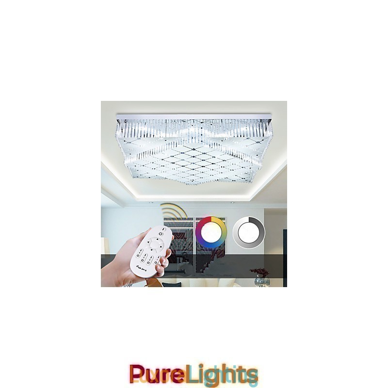 Designer Touch Decorative Flush Mount Crystal Modern Contemporary Metal