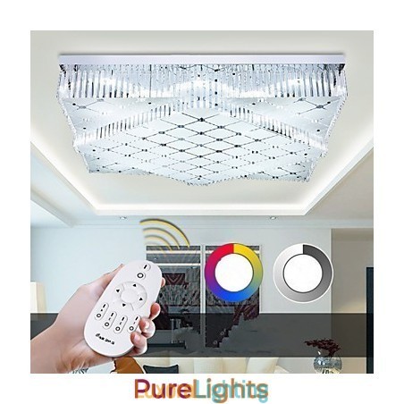 Designer Touch Decorative Flush Mount Crystal Modern Contemporary Metal