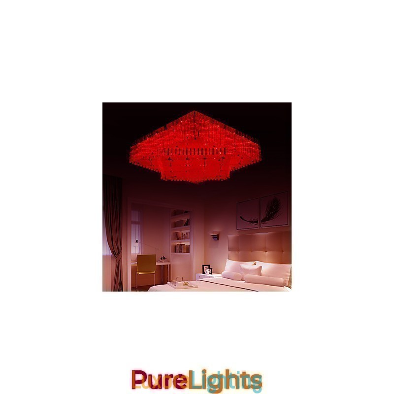 Designer Touch Decorative Flush Mount Crystal Modern Contemporary Metal