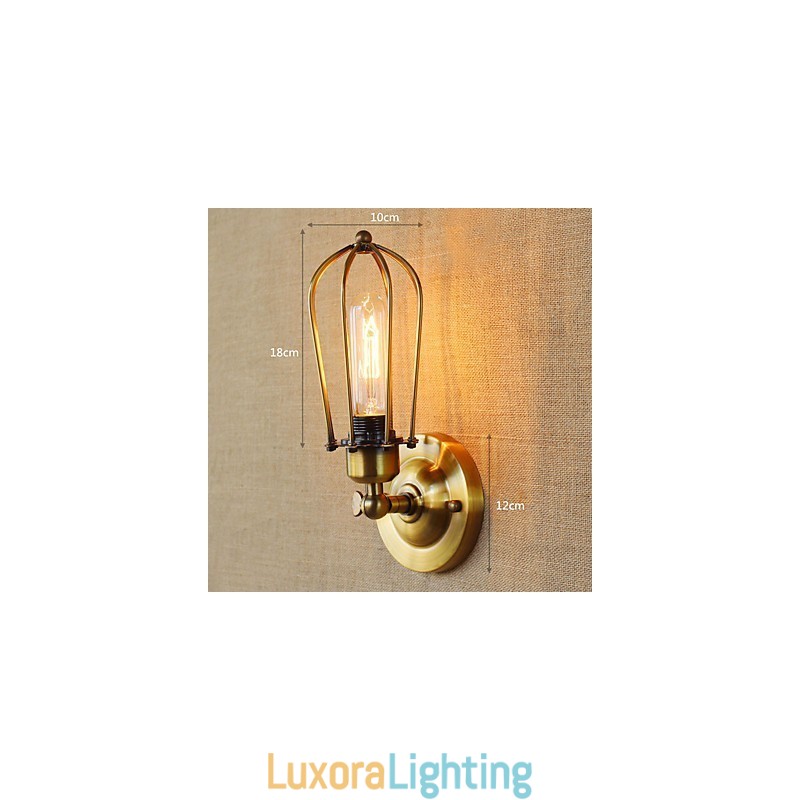 Designer Touch Decorative Simple Vintage Country Retro Electroplate Feature for Mini Style Ambient Light Wall Sconces