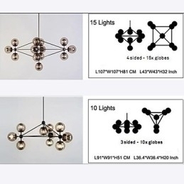Designer Touch Decorative Chandelier Retro Living Roo Outdoors Garage Metal