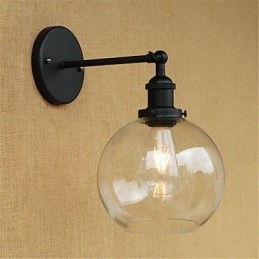 Designer Touch Decorative Country Retro Painting Feature for Mini Style Eye Protection Ambient Light Wall Sconces