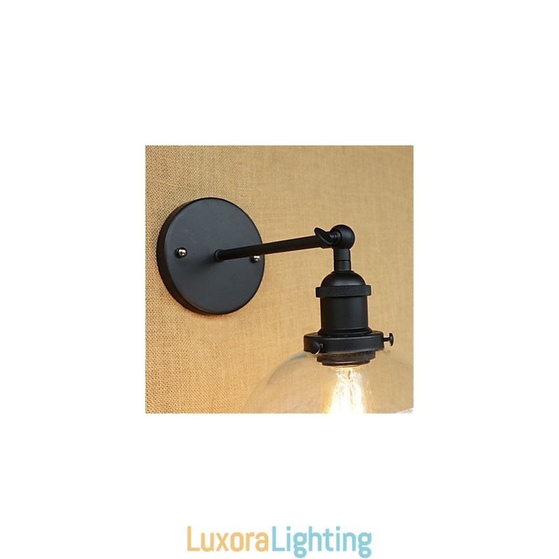 Designer Touch Decorative Country Retro Painting Feature for Mini Style Eye Protection Ambient Light Wall Sconces