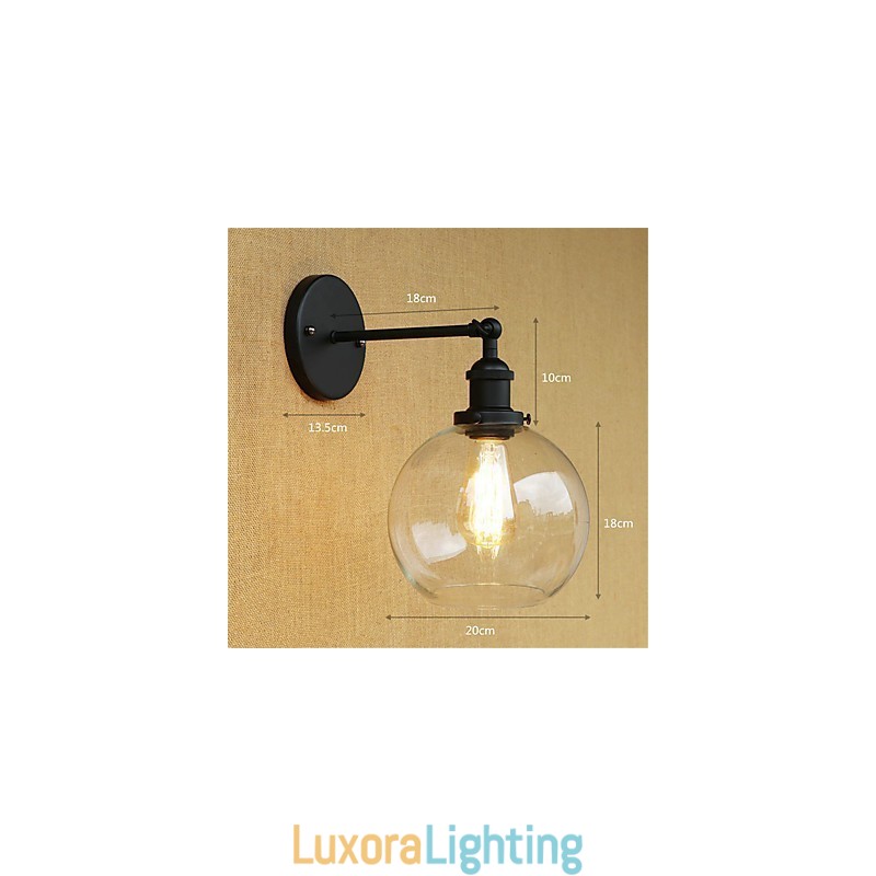 Designer Touch Decorative Country Retro Painting Feature for Mini Style Eye Protection Ambient Light Wall Sconces