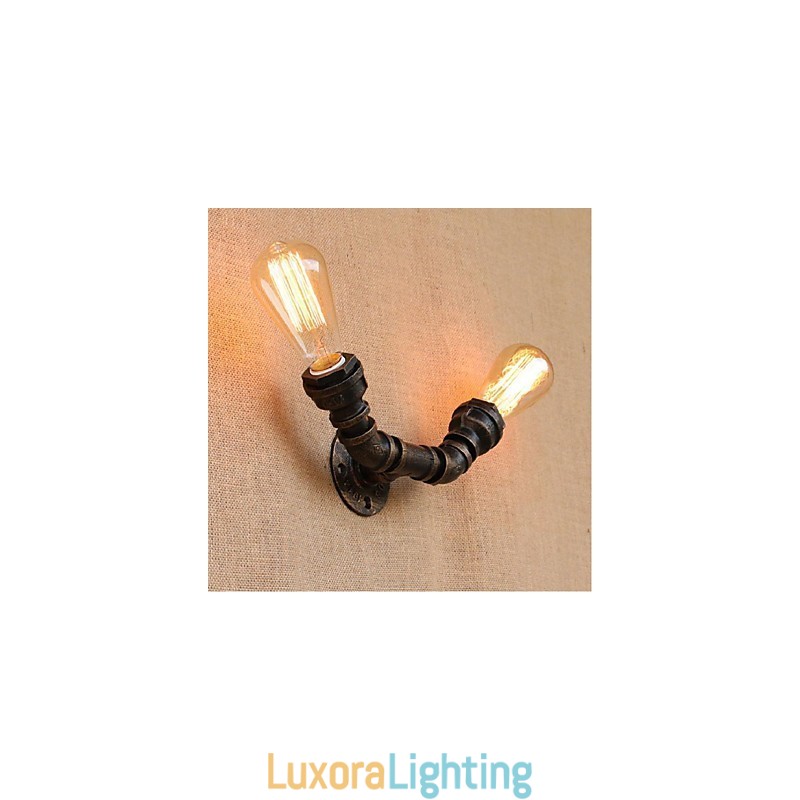 Designer Touch Decorative Nostalgia Simple Water Pipe Small Wall Lamp Wall Light
