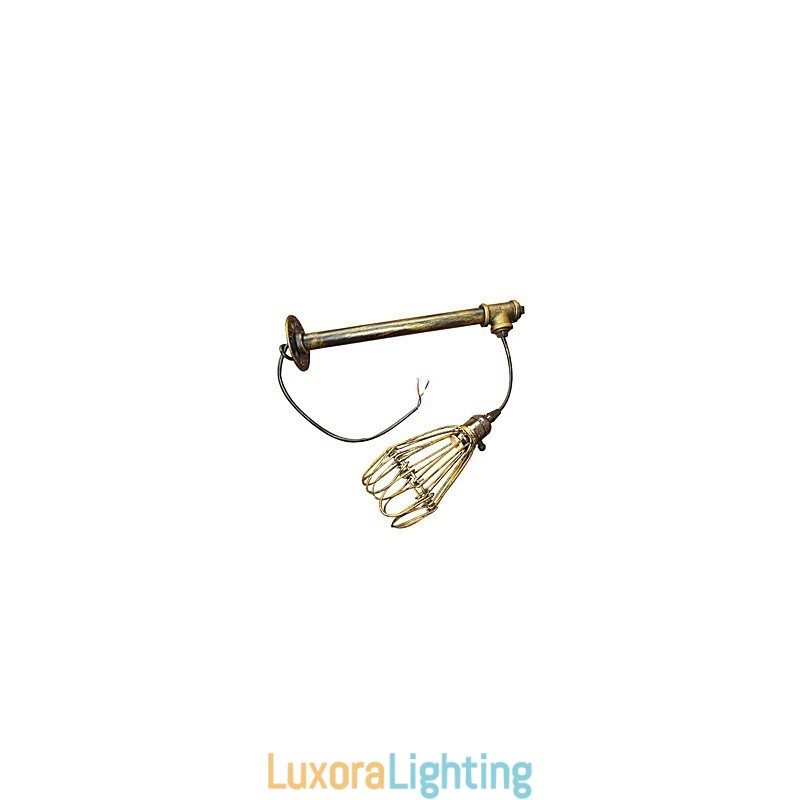 Designer Touch Decorative Loft vintage wall sconce lamp restaurant cafe corridor bar Iron Cage wall lamp industry Iron pipe lighting