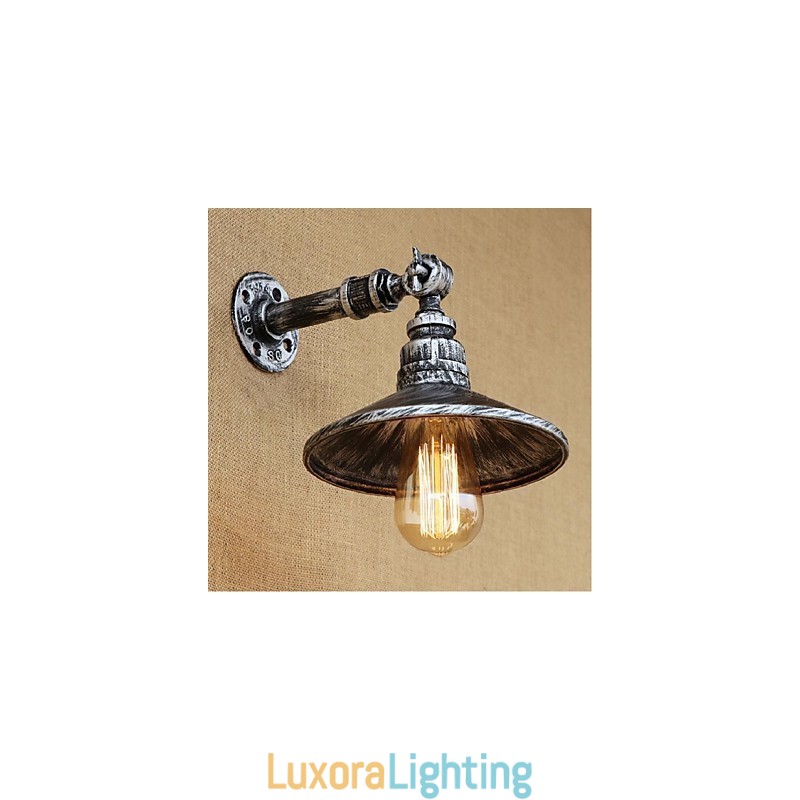 Designer Touch Decorative Industrial Style Nordic Water Pipe Wall Lamp Wall Light Silver