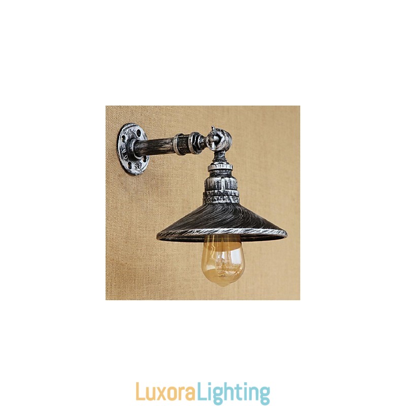 Designer Touch Decorative Industrial Style Nordic Water Pipe Wall Lamp Wall Light Silver
