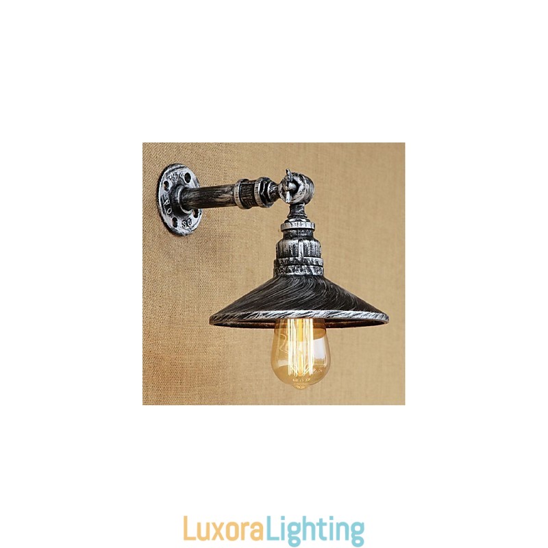 Designer Touch Decorative Industrial Style Nordic Water Pipe Wall Lamp Wall Light Silver