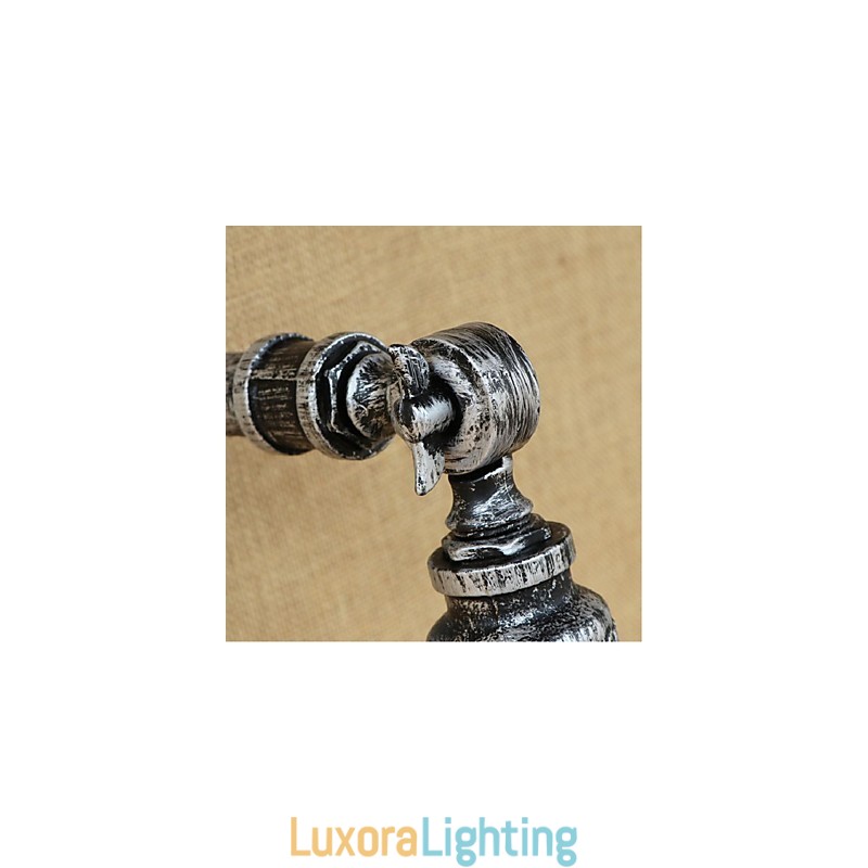 Designer Touch Decorative Industrial Style Nordic Water Pipe Wall Lamp Wall Light Silver