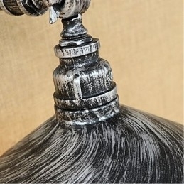 Designer Touch Decorative Industrial Style Nordic Water Pipe Wall Lamp Wall Light Silver