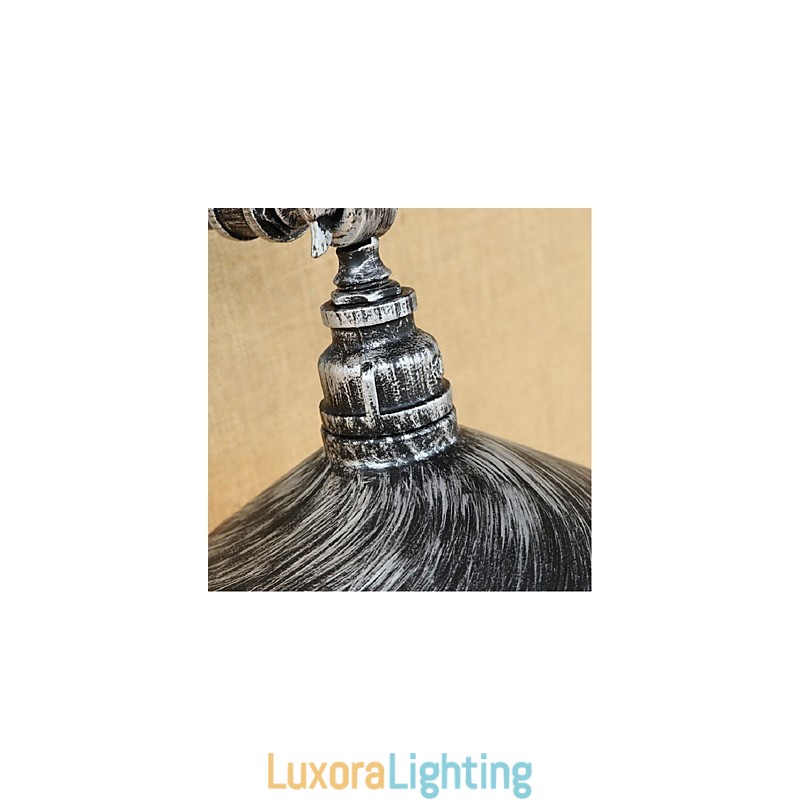 Designer Touch Decorative Industrial Style Nordic Water Pipe Wall Lamp Wall Light Silver