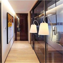 Designer Touch Decorative Modern Minimalist Glass Bedside Aisle Hotel Room Wall Lamp