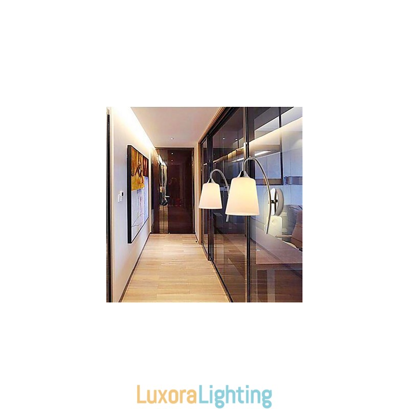 Designer Touch Decorative Modern Minimalist Glass Bedside Aisle Hotel Room Wall Lamp